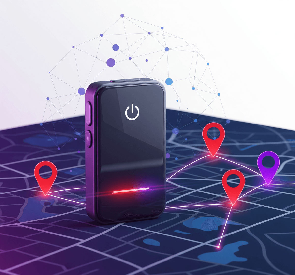 Autosnavix GPS tracker on a map